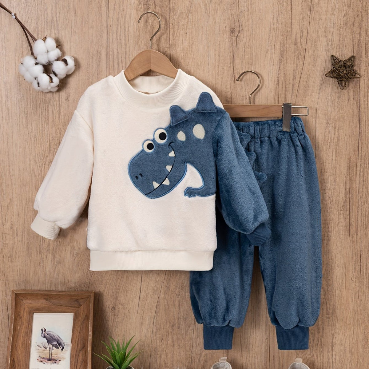 Discover the Cozy Coral Fleece Kids Set with playful animal embroidery. Perfect for warmth and comfort. Shop now at Toosly.