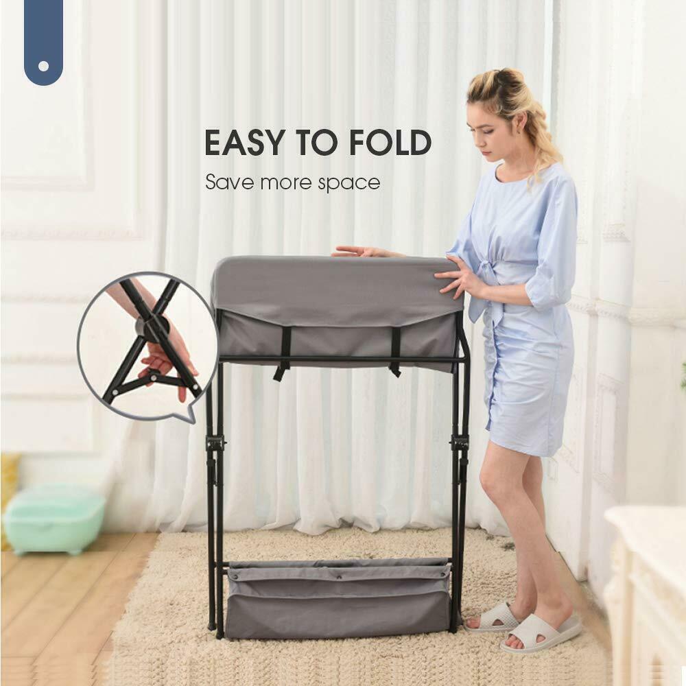 Mesa dobrável com organizador de armazenamento