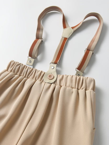 Conjunto de 2 Peças para Meninos Estilo Gentleman com Gravata Xadrez, Ideal para Palestras e Festas de Aniversário