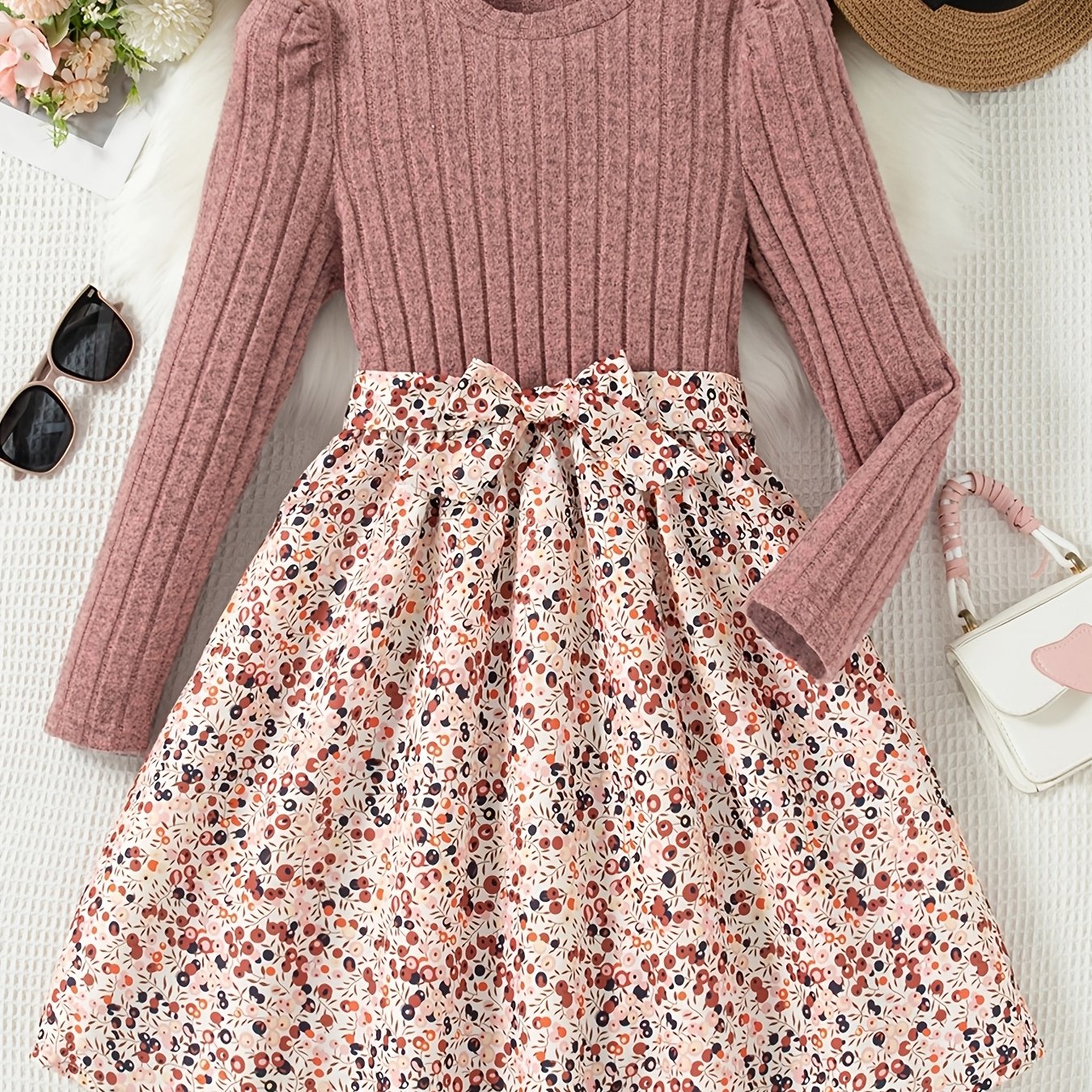 Discover elegance and comfort with the Charming Puff Sleeve Dress for Girls. Perfect for school and casual outings. Shop now at Toosly.