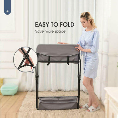 Mesa dobrável com organizador de armazenamento