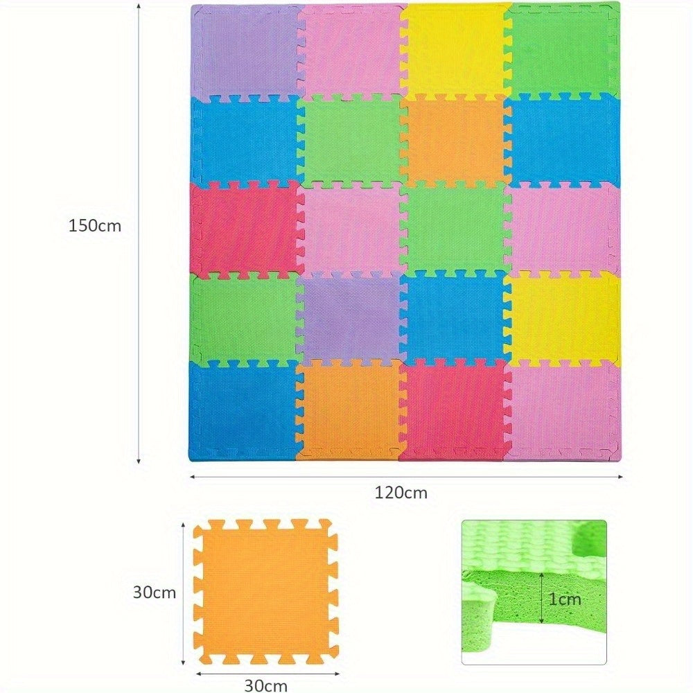36/40peças Tapete de Jogo de Espuma Tapete de Espuma de Chão Puzzle de Exercício Interligável Tapete de Exercício Multicolorido Puzzle Interligado 30x30cm, Puzzle de Espuma de Chão, Tapete de Exercício de Pé Macio Puzzle de Jogo de Espuma Interligado, Blocos de Ioga Interligados de Espuma para Ideia de Treino, Roupas de Chão, Decoração de Chão, Multiaoembre, Puzzle de Yoga