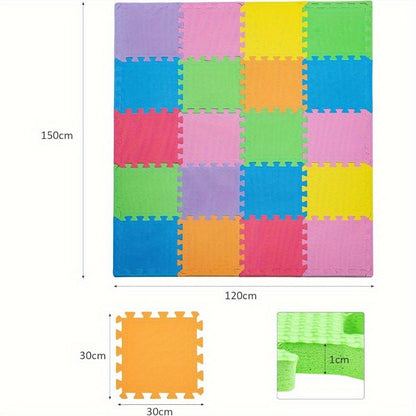36/40peças Tapete de Jogo de Espuma Tapete de Espuma de Chão Puzzle de Exercício Interligável Tapete de Exercício Multicolorido Puzzle Interligado 30x30cm, Puzzle de Espuma de Chão, Tapete de Exercício de Pé Macio Puzzle de Jogo de Espuma Interligado, Blocos de Ioga Interligados de Espuma para Ideia de Treino, Roupas de Chão, Decoração de Chão, Multiaoembre, Puzzle de Yoga