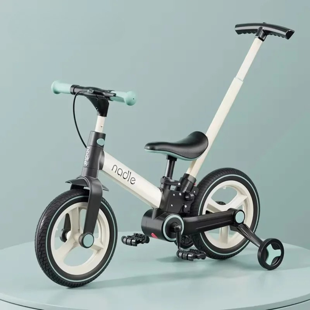 2-in-1 kids balance and pedal bike. Lightweight, foldable, and safe with dual brakes—perfect for ages 1–6 to learn balance and ride with confidence.