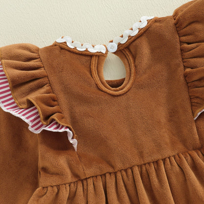 Discover the Charming Holiday Romper for Baby Girls. Soft, cozy, and perfect for festive moments. Ideal for 0-18 months.