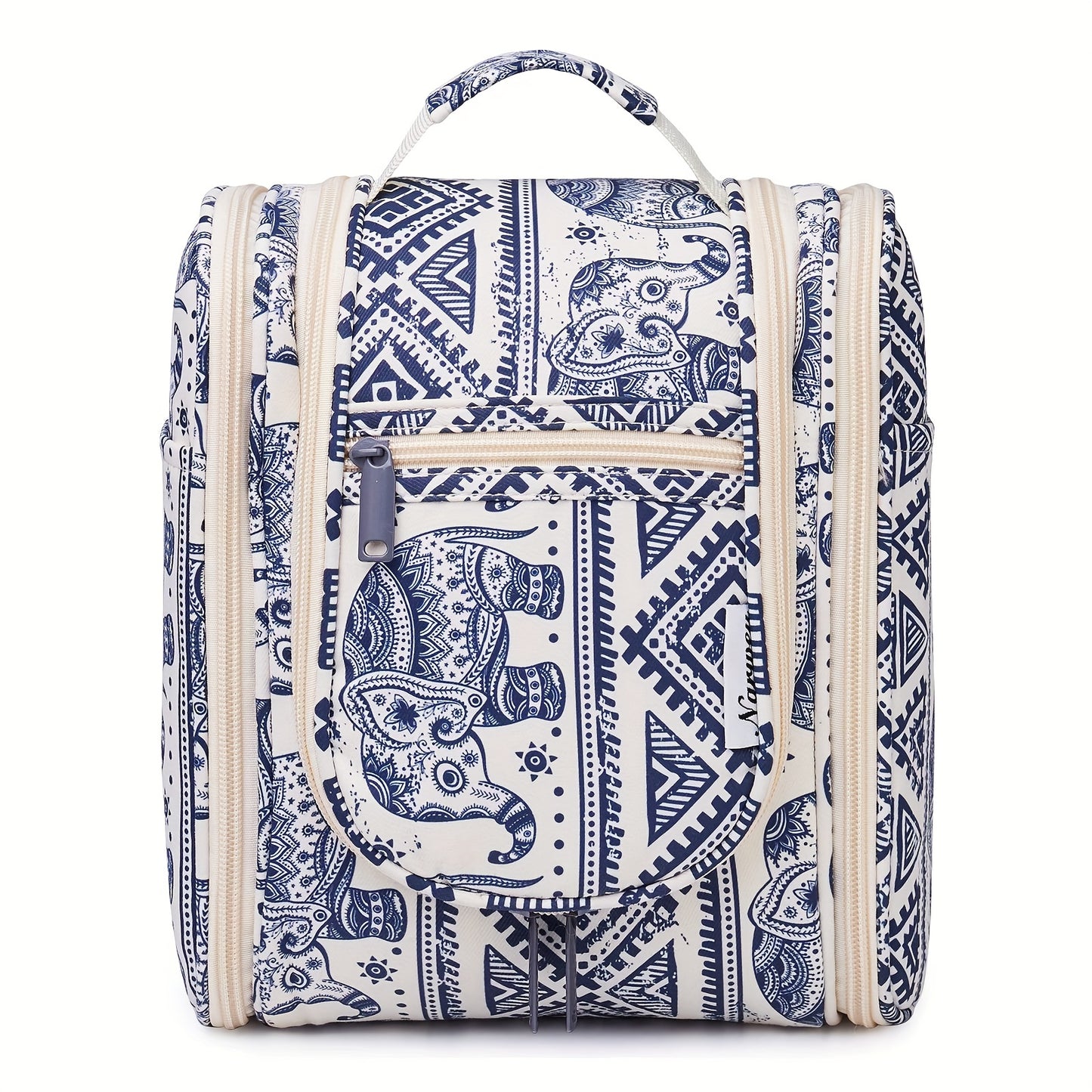 Bolsa de higiene pessoal para viagem suspensa para mulheres - Organizador de cosméticos pequeno com gancho, vários bolsos, separação úmido/seco, fecho de correr suave, tecido durável, leve e elegante, essencial para a noite, melhor presente para adolescentes e viajantes frequentes, bolsa de higiene pessoal para viagem, design elegante, construção sólida, essenciais para férias, design compacto, tecido de alta qualidade, viajantes frequentes