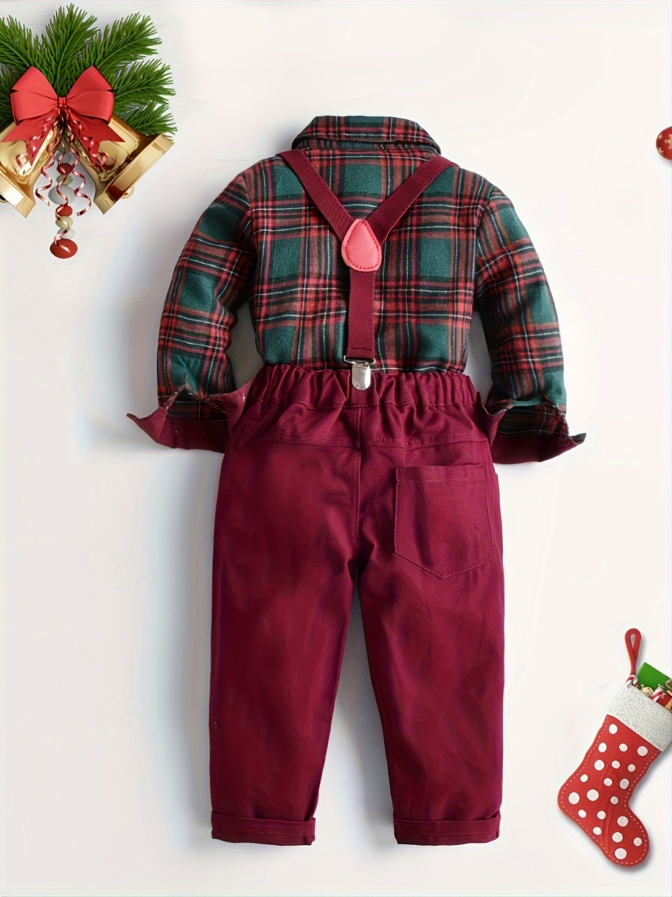 Discover the Charming Plaid Shirt & Overalls Set for Kids. Stylish, comfortable, and perfect for any occasion. Shop with Toosly.