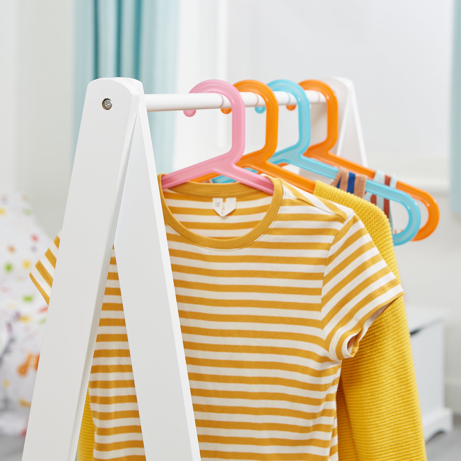 Trilho para Pendurar Roupas Infantis, Trilho para Vestir, Guarda-Roupas Infantil