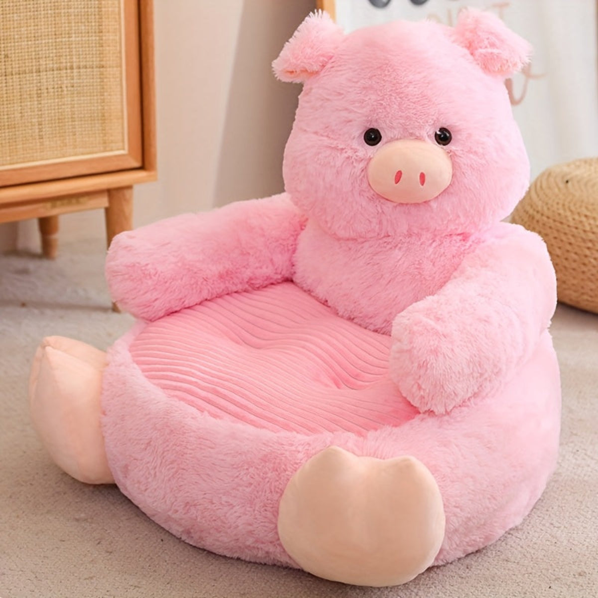 Discover cozy animal-shaped sofa cushions for kids. Perfect for playrooms, these cushions offer comfort and charm. Shop now at Toosly.