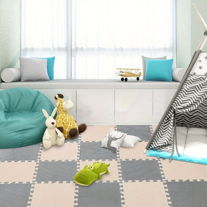 36/40peças Tapete de Jogo de Espuma Tapete de Espuma de Chão Puzzle de Exercício Interligável Tapete de Exercício Multicolorido Puzzle Interligado 30x30cm, Puzzle de Espuma de Chão, Tapete de Exercício de Pé Macio Puzzle de Jogo de Espuma Interligado, Blocos de Ioga Interligados de Espuma para Ideia de Treino, Roupas de Chão, Decoração de Chão, Multiaoembre, Puzzle de Yoga