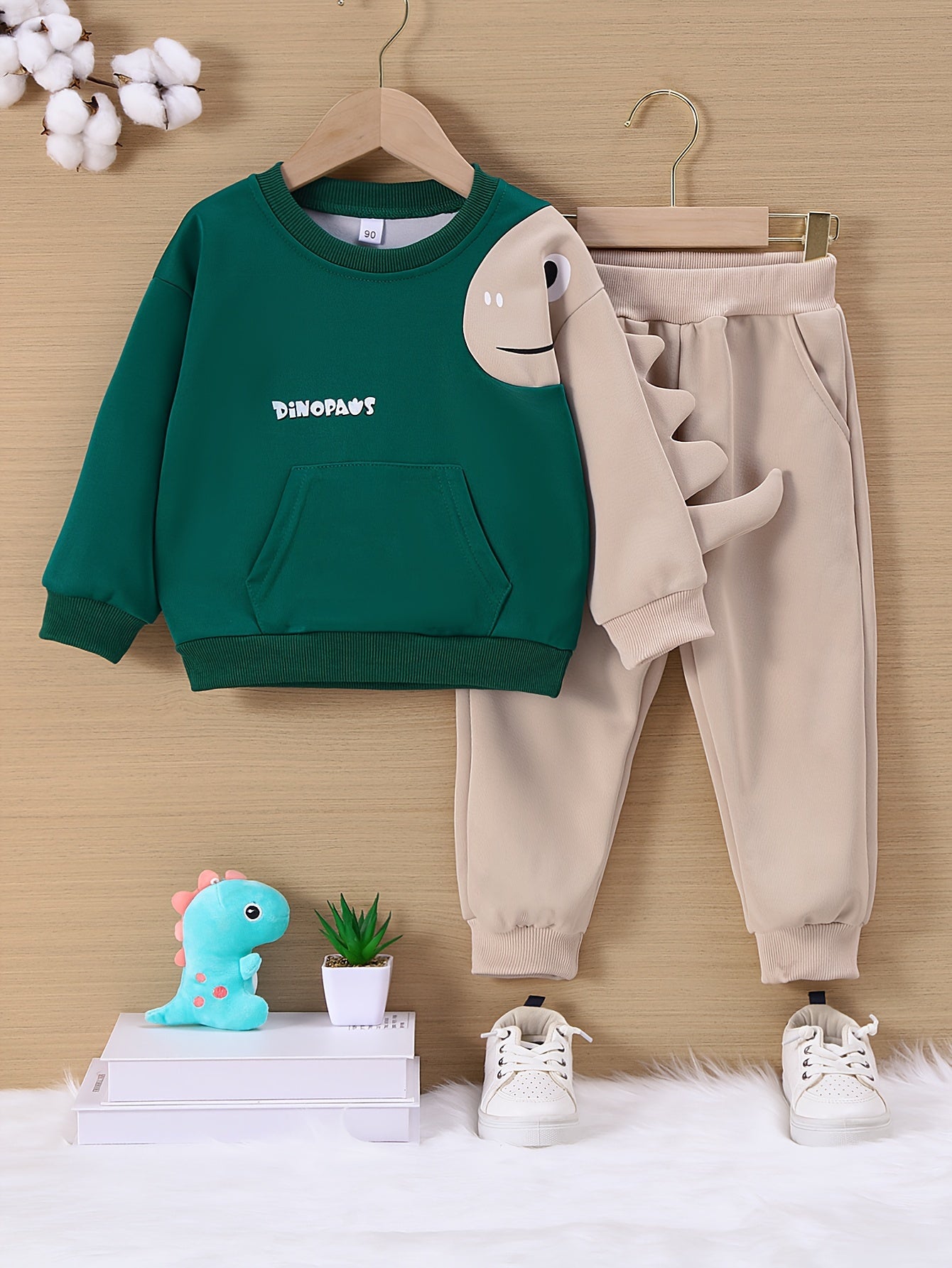 Explore comfort and joy with the Cozy Dinosaur Sweatshirt Set for Kids. Perfect for outdoor adventures. Discover more at Toosly.