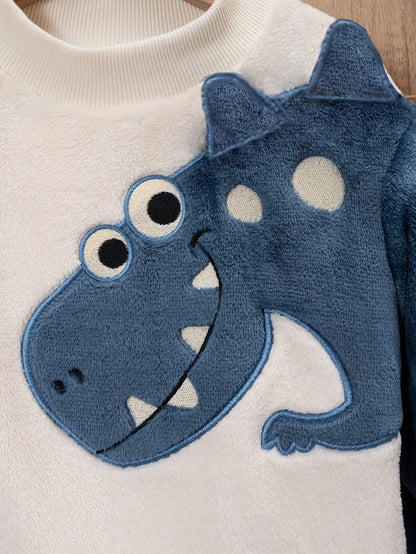 Discover the Cozy Coral Fleece Kids Set with playful animal embroidery. Perfect for warmth and comfort. Shop now at Toosly.