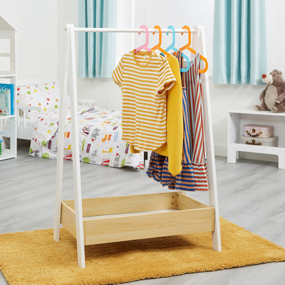 Trilho para Pendurar Roupas Infantis, Trilho para Vestir, Guarda-Roupas Infantil
