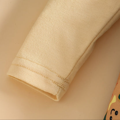 Discover the Gingerbread Delight Dress for little girls. Perfect for the festive season with comfort and style. Toosly: care and safety in every detail.