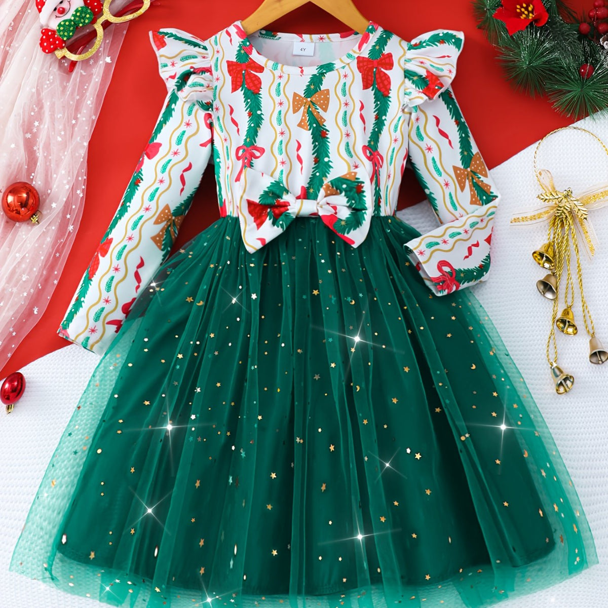 Discover the perfect Christmas dress for girls with our festive long sleeve design. Comfortable, stylish, and easy to care for, ideal for holiday celebrations.
