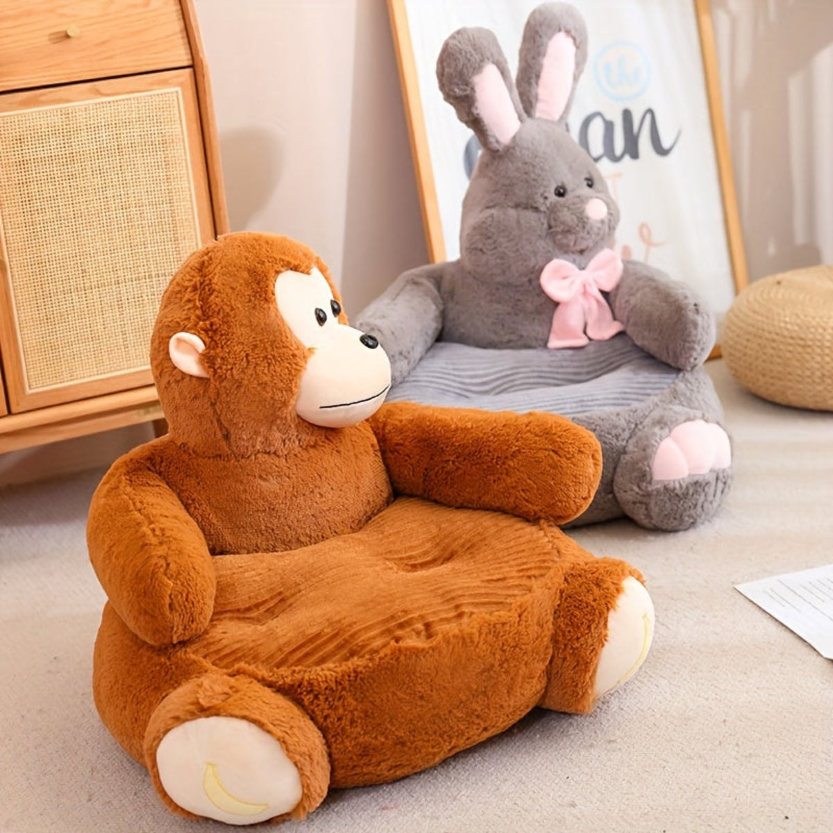 Discover cozy animal-shaped sofa cushions for kids. Perfect for playrooms, these cushions offer comfort and charm. Shop now at Toosly.