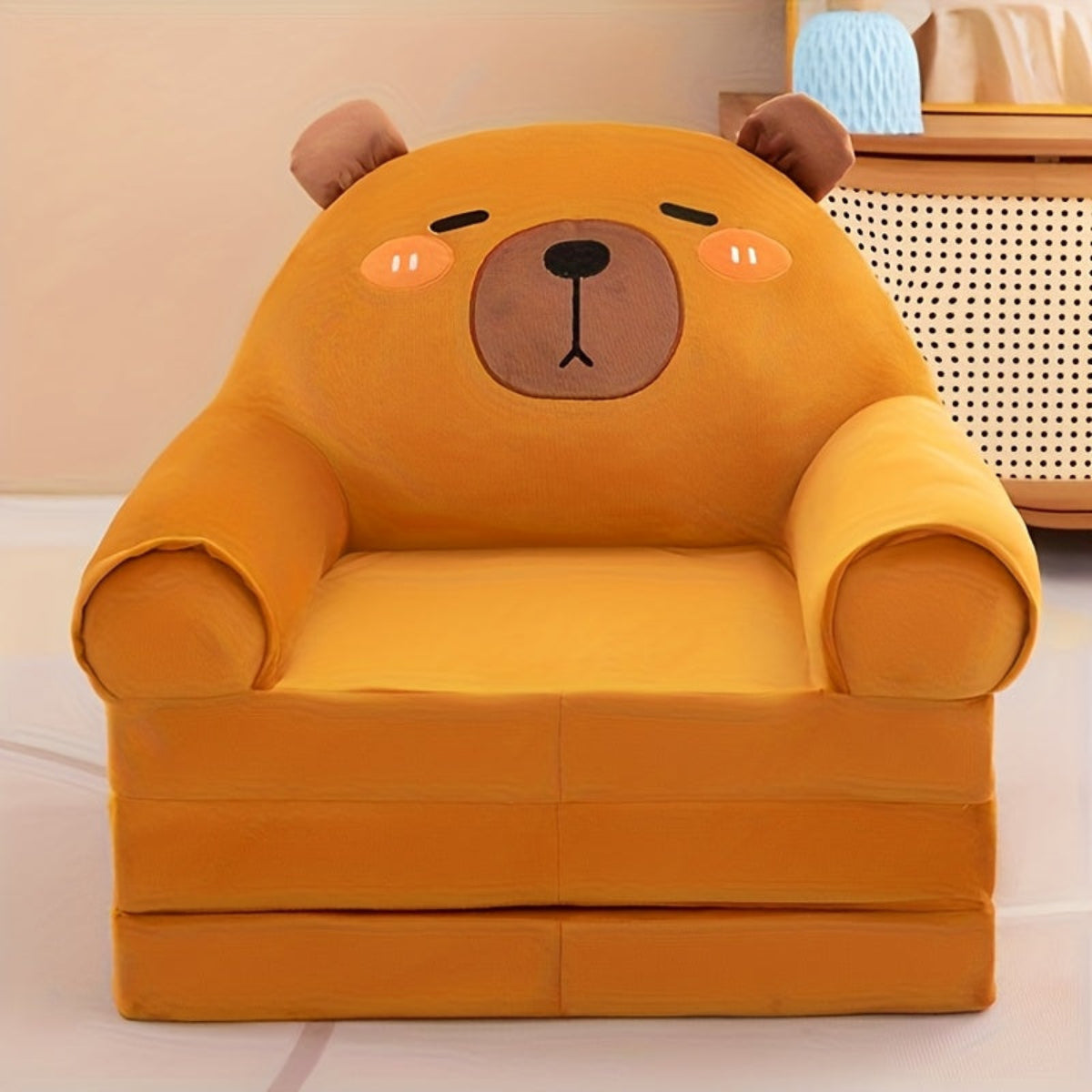 Discover the Cozy Foldable Kids Sofa with memory foam. Perfect for playtime and relaxation. Safe and fun designs from Toosly.