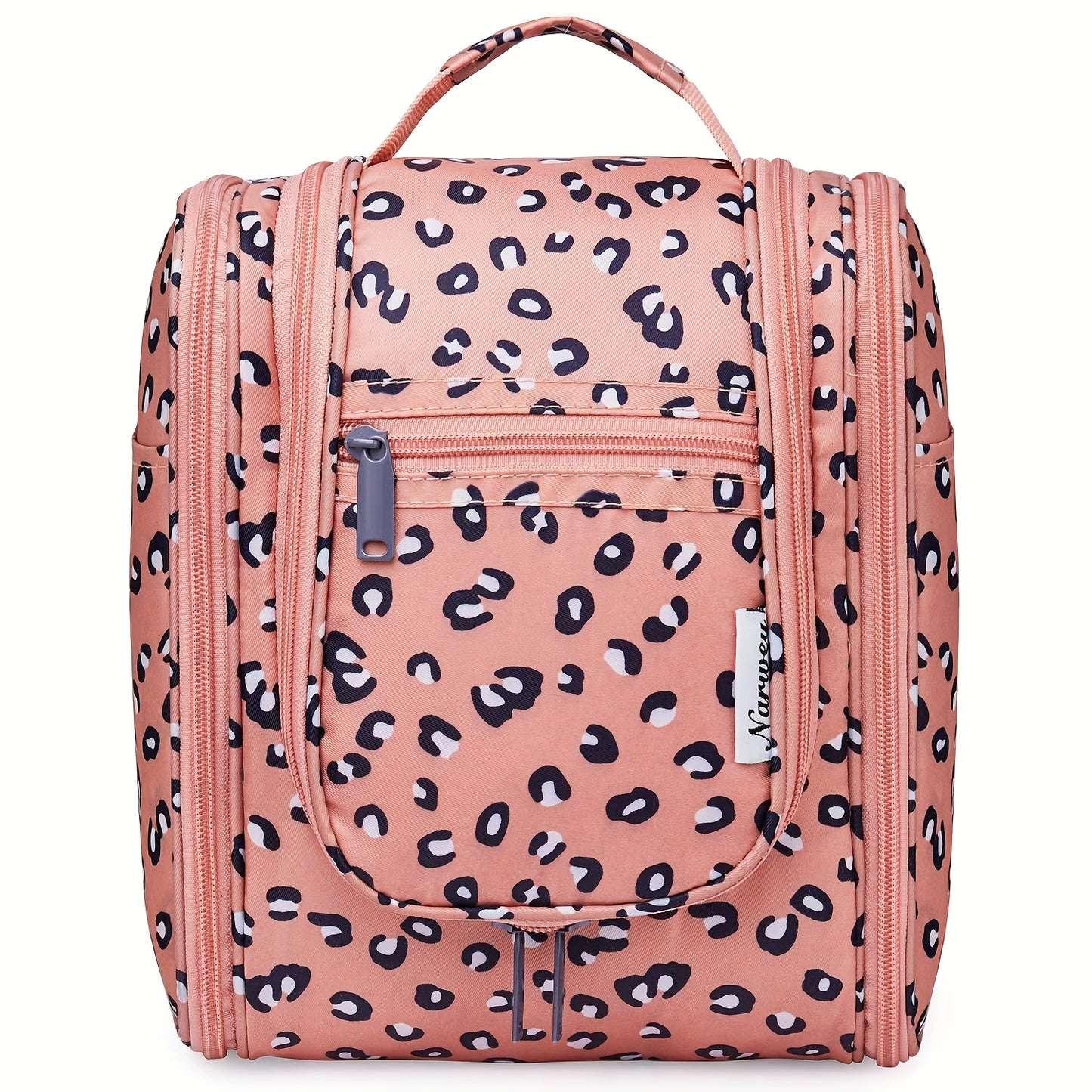 Bolsa de higiene pessoal para viagem suspensa para mulheres - Organizador de cosméticos pequeno com gancho, vários bolsos, separação úmido/seco, fecho de correr suave, tecido durável, leve e elegante, essencial para a noite, melhor presente para adolescentes e viajantes frequentes, bolsa de higiene pessoal para viagem, design elegante, construção sólida, essenciais para férias, design compacto, tecido de alta qualidade, viajantes frequentes