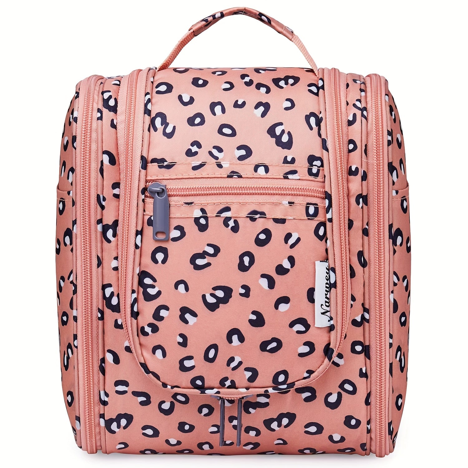 Bolsa de higiene pessoal para viagem suspensa para mulheres - Organizador de cosméticos pequeno com gancho, vários bolsos, separação úmido/seco, fecho de correr suave, tecido durável, leve e elegante, essencial para a noite, melhor presente para adolescentes e viajantes frequentes, bolsa de higiene pessoal para viagem, design elegante, construção sólida, essenciais para férias, design compacto, tecido de alta qualidade, viajantes frequentes