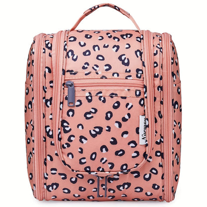 Bolsa de higiene pessoal para viagem suspensa para mulheres - Organizador de cosméticos pequeno com gancho, vários bolsos, separação úmido/seco, fecho de correr suave, tecido durável, leve e elegante, essencial para a noite, melhor presente para adolescentes e viajantes frequentes, bolsa de higiene pessoal para viagem, design elegante, construção sólida, essenciais para férias, design compacto, tecido de alta qualidade, viajantes frequentes