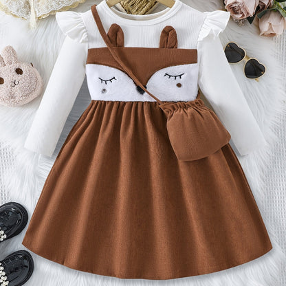 Discover the Charming Long Sleeve Bunny Dress for Girls. Perfect for joyful outings, combining comfort and style. Shop at Toosly.