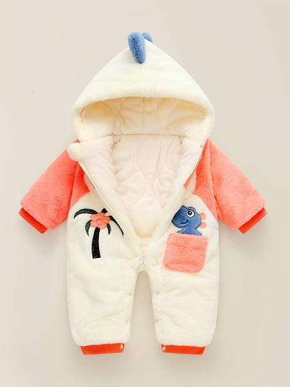 Discover the Cozy Winter Hooded Jumpsuit for kids, offering warmth and fun with playful designs. Perfect for chilly adventures.

