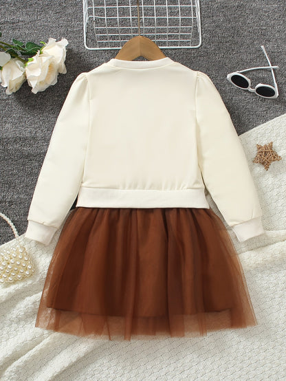 Discover the Charming Floral Embroidered Dress for girls. Perfect for spring and autumn, offering comfort and style for your child.