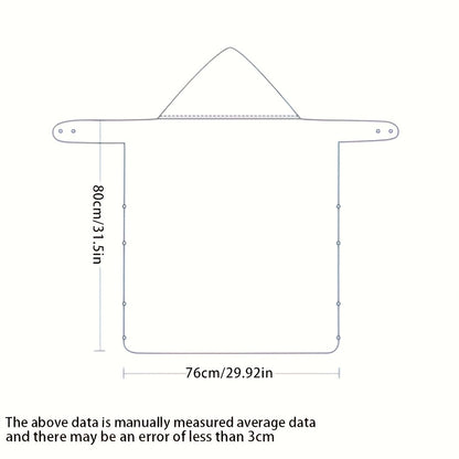 Capa de bebê para vento, 1 peça - Design de urso branco macio e confortável com olhos e boca pretos, cobertor de bebê portátil para uso ao ar livre, capa de carrinho de bebê, presente de Natal e Páscoa, cobertor de bebê, acessório de carrinho de bebê, design divertido, tecido durável