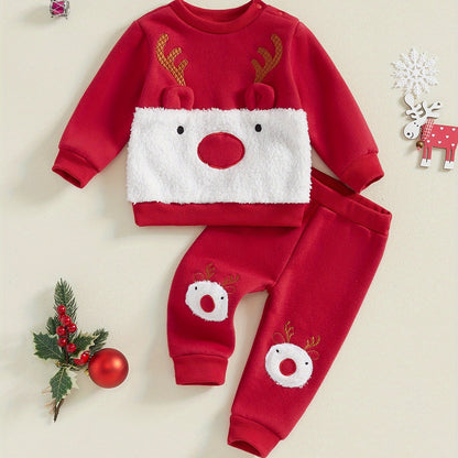 Cozy Reindeer Holiday Set for Babies