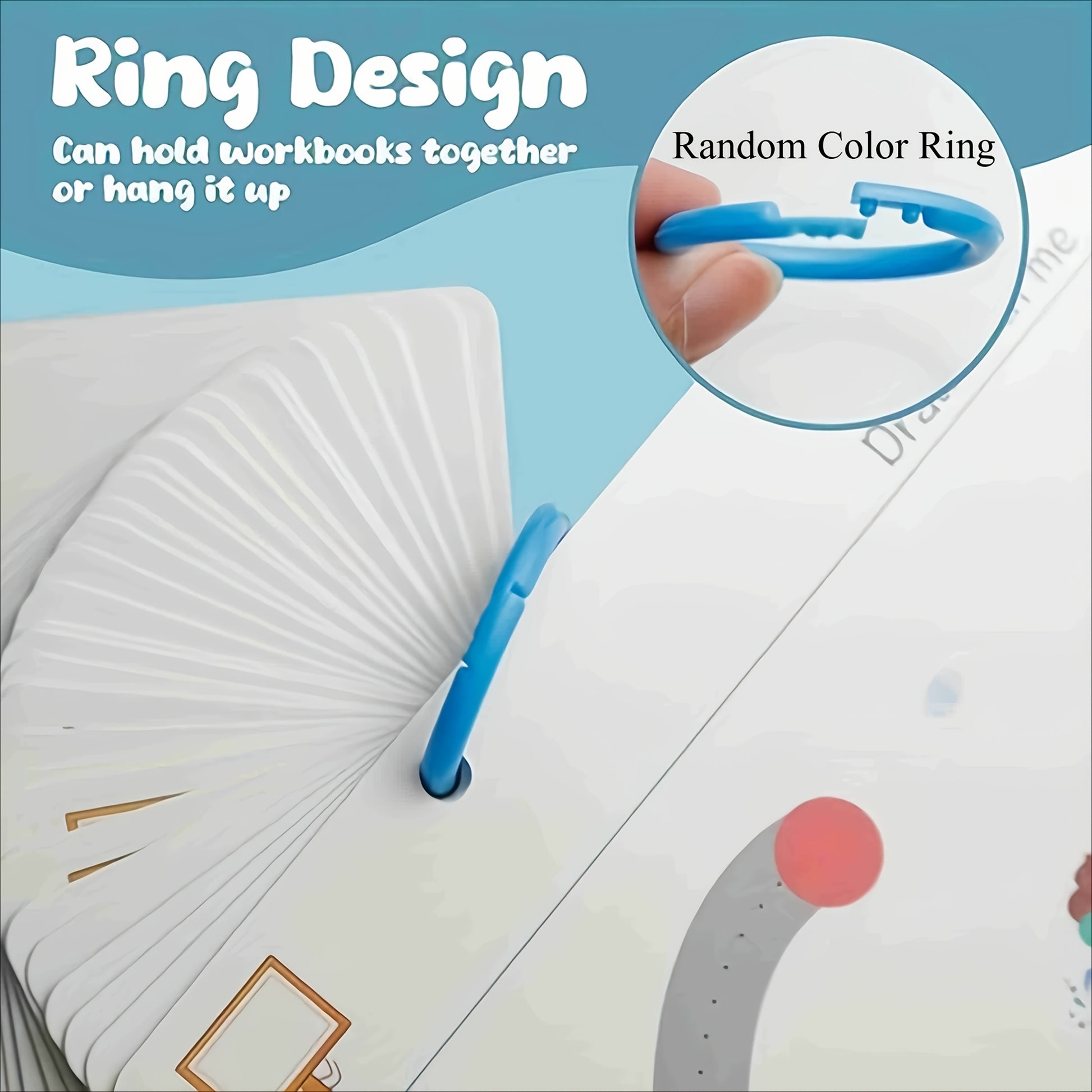 Caderno de Prática Mágica Reutilizável com 32 Páginas | Desenvolvimento do Cérebro Inteiro, Treino de Controle da Caneta e Educação em Desenho | Aprenda Habilidades de Escrita, Material de Papel, Caderno Educativo | Páginas Coloridas | Encadernação Durável | Presentes para Meias de Natal