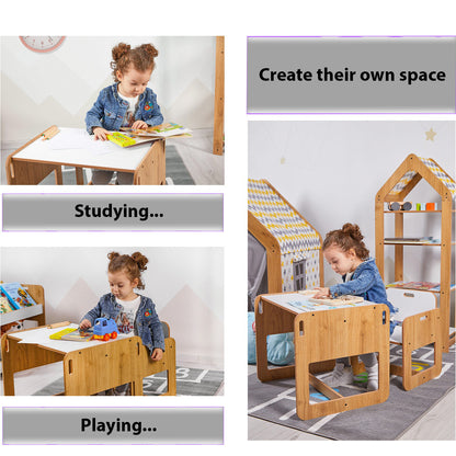 Conjunto de Mesa e Cadeira de Atividades Jerenss para Crianças de 2 a 4 Anos