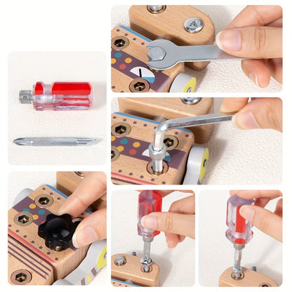 Robô Parafusadeira - Ferramenta de Montagem e Reparo para Meninos e Meninas a partir de 3 Anos, Brinquedo Educativo Essencial para Viagens, Embalagem em Caixa Colorida, Presente Perfeito para Aniversário ou Feriado