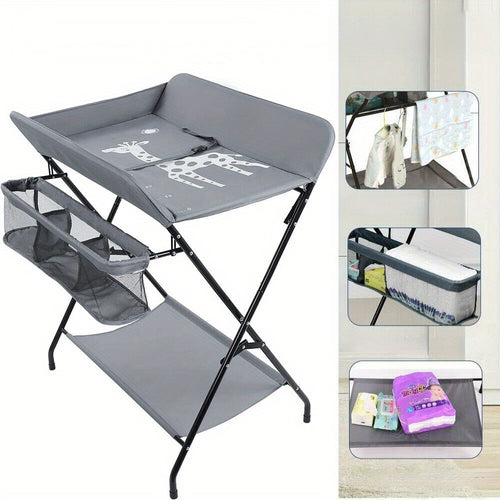 Mesa dobrável com organizador de armazenamento