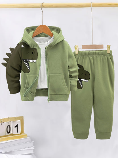 Explore joy and comfort with our Dinosaur Hoodie Set for Kids. Perfect for playful adventures. Toosly: care and safety in every detail.