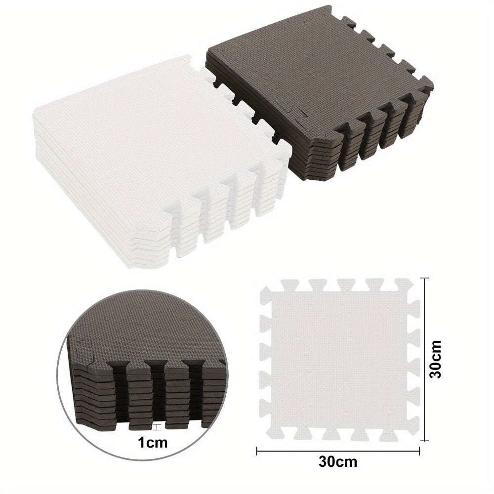 36/40peças Tapete de Jogo de Espuma Tapete de Espuma de Chão Puzzle de Exercício Interligável Tapete de Exercício Multicolorido Puzzle Interligado 30x30cm, Puzzle de Espuma de Chão, Tapete de Exercício de Pé Macio Puzzle de Jogo de Espuma Interligado, Blocos de Ioga Interligados de Espuma para Ideia de Treino, Roupas de Chão, Decoração de Chão, Multiaoembre, Puzzle de Yoga