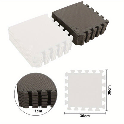 36/40peças Tapete de Jogo de Espuma Tapete de Espuma de Chão Puzzle de Exercício Interligável Tapete de Exercício Multicolorido Puzzle Interligado 30x30cm, Puzzle de Espuma de Chão, Tapete de Exercício de Pé Macio Puzzle de Jogo de Espuma Interligado, Blocos de Ioga Interligados de Espuma para Ideia de Treino, Roupas de Chão, Decoração de Chão, Multiaoembre, Puzzle de Yoga