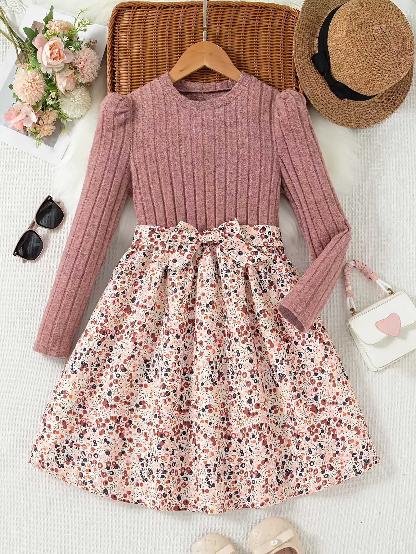Discover elegance and comfort with the Charming Puff Sleeve Dress for Girls. Perfect for school and casual outings. Shop now at Toosly.