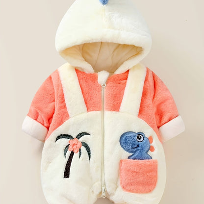 Discover the Cozy Winter Hooded Jumpsuit for kids, offering warmth and fun with playful designs. Perfect for chilly adventures.
