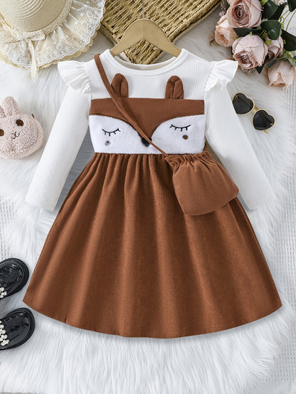 Discover the Charming Long Sleeve Bunny Dress for Girls. Perfect for joyful outings, combining comfort and style. Shop at Toosly.