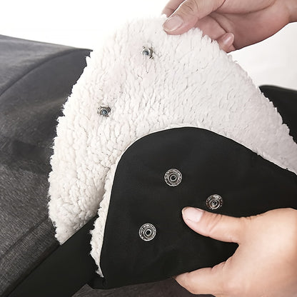 Luvas de Inverno para Carrinho de Bebé à Prova de Vento - Capas de Guiador para Clima Frio com Forro Aveludado, Aderência Anti-Gelo para Carrinhos de Bebé, Bicicletas, Pesca - Luvas Quentes à Prova de Vento para Pais, Compatíveis com a Maioria dos Carrinhos de Bebé - Acessórios de Inverno para Carrinhos de Bebé, Carrinho de Bebé para, Capa de Guiador de Bicicleta, Capa de Guiador Aconchegante, Capa de Guiador Durável, Entusiastas do Ar Livre, Equipamento para Clima Frio, Forro Macio