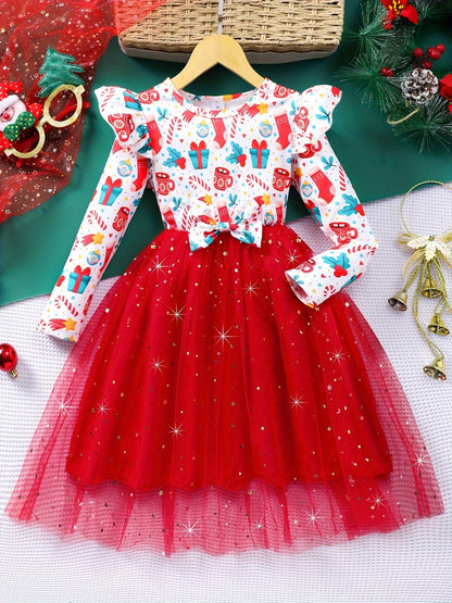 Discover the perfect Christmas dress for girls with our festive long sleeve design. Comfortable, stylish, and easy to care for, ideal for holiday celebrations.
