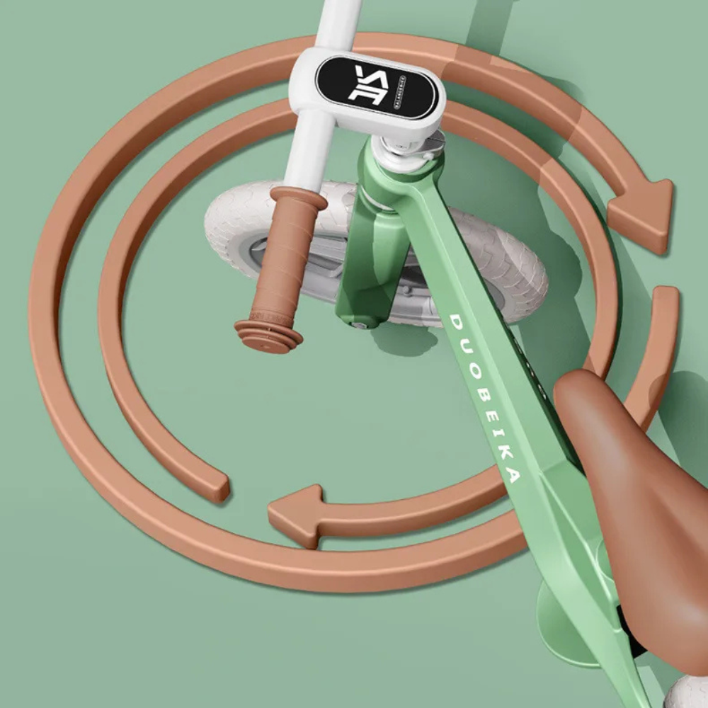 12” inflatable tire balance bike for kids. Lightweight, durable, and pedal-free—perfect for learning balance, coordination, and confidence outdoors.