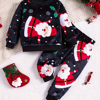 Cozy Holiday Flannel Set for Kids