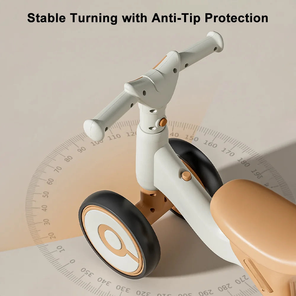 Baby balance bike with 4 wheels. Safe, lightweight, and fun ride-on toy that builds balance, coordination, and confidence for toddlers.