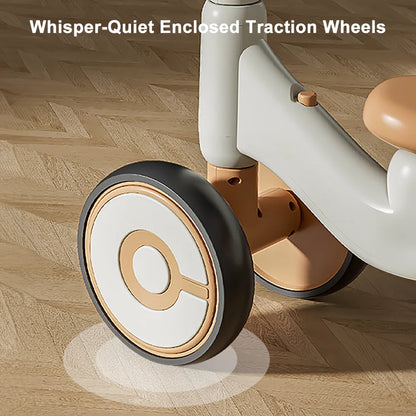 Baby balance bike with 4 wheels. Safe, lightweight, and fun ride-on toy that builds balance, coordination, and confidence for toddlers.