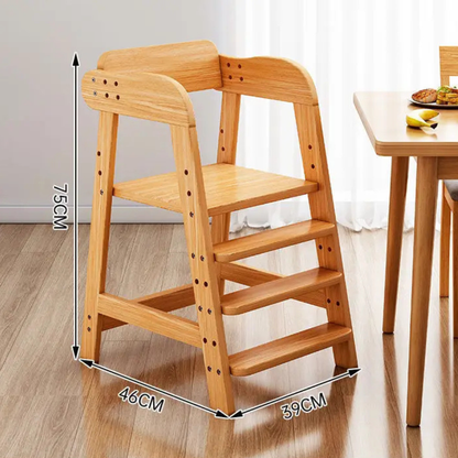 Adjustable montessori wooden kids chair for dining and study. Safe, ergonomic, and durable design that grows with your child in comfort and style.