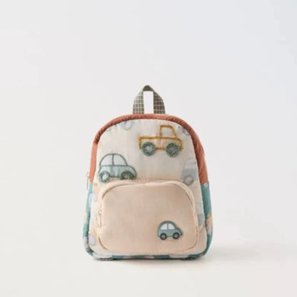 Lightweight Disney kids backpack with cute car embroidery. Durable, colorful, and perfect for school, travel, and everyday adventures.