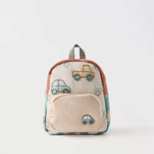Lightweight Disney kids backpack with cute car embroidery. Durable, colorful, and perfect for school, travel, and everyday adventures.