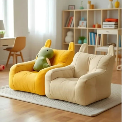 Cute montessori bear kids sofa chair. Soft, safe, and comfy seating for reading or playtime — perfect for cozy bedrooms, nurseries, and play corners.