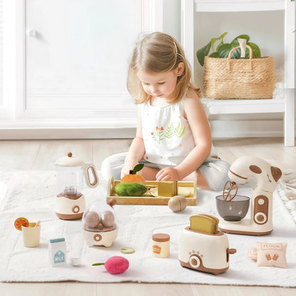 Safe and fun pretend play kitchen for kids. Realistic lights and sounds inspire creativity and learning with accessories.